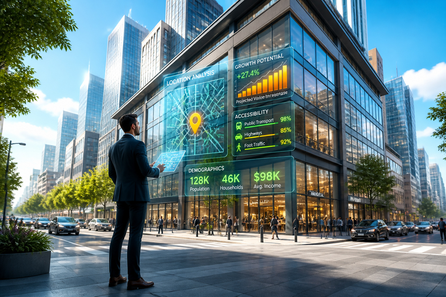 Analyse de localisation urbaine futuriste