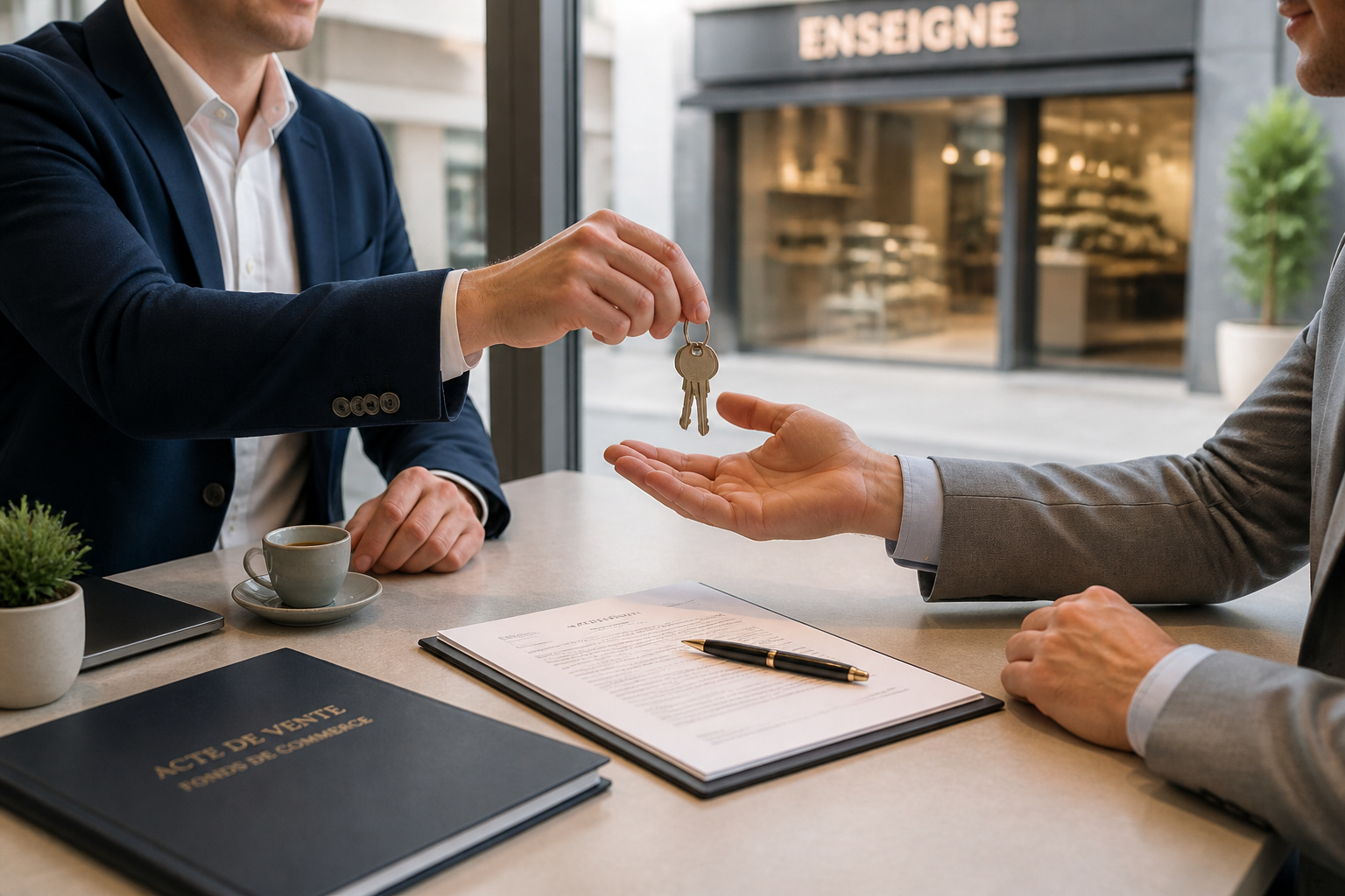 Transaction commerciale reussie