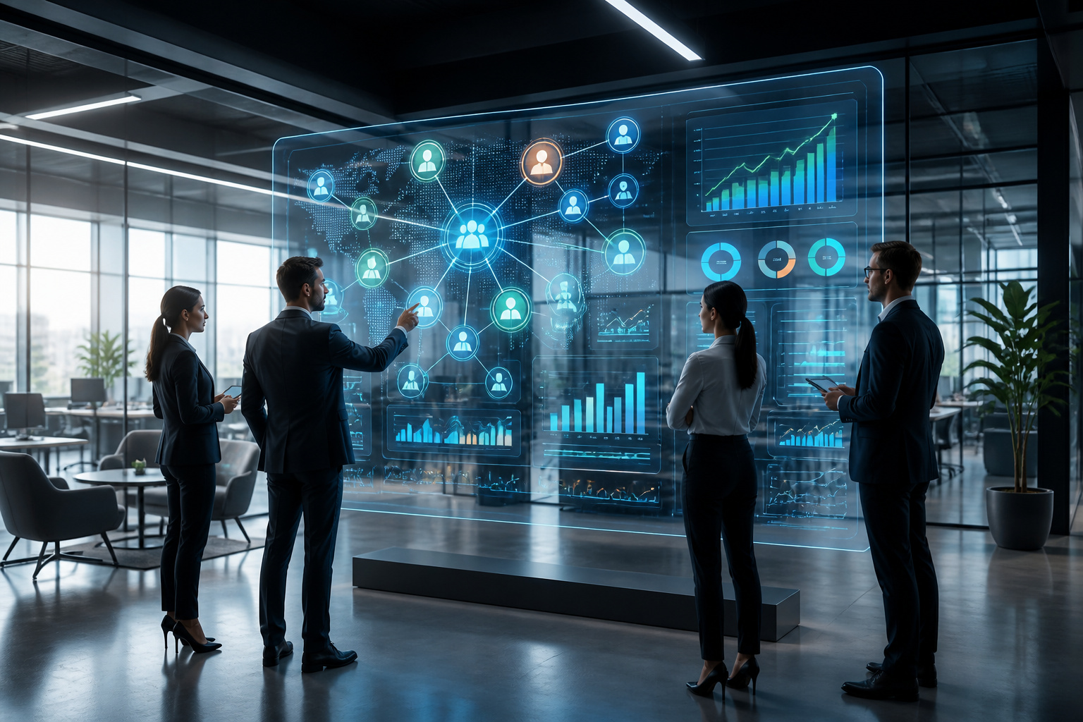 Collaboration et analyse de donnees holographiques