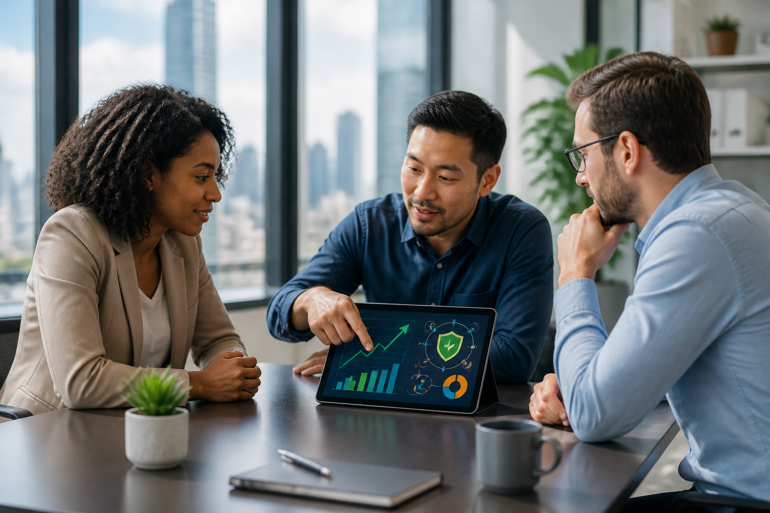 Discussion daffaires et croissance